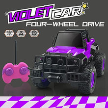 Load image into Gallery viewer, Remote Control Cars | RC Car Toys for 2 Year Old Boy,Purple Boys Toys 1:20 Scale Big Foot Trucks Vehicles Gift for Kids Boys Girls Age 3 4 5 6 - 14
