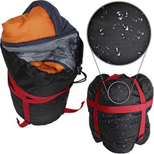 Load image into Gallery viewer, CampTeck U6954 - Lightweight Compression Bag Stuff Sack Water Resistant Compression Sack for Sleeping Bag, Clothes Storage, Travel, Camping, Outdoor - Black