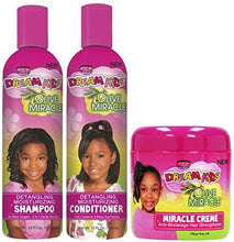Load image into Gallery viewer, African Pride - Dream Kids Detangling Shampoo and Conditioner 355ml with Miracle Creme 170g