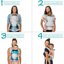 Load image into Gallery viewer, Infantino Flip 4-in-1 Light & Airy Convertible Carrier - Breathable, 4 Positions, Lumbar Support, Adjustable Waist Belt, Head Support, Ergonomic Seat, Adjustable Waistband, Plush Straps