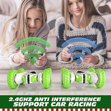 Load image into Gallery viewer, Tecnock Mini Stunt Car, 4WD Remote Control Car Double Sided Flips RC Car, 2.4Ghz Rechargeable 360° Rotating Vehicles, Kids Toy Cars for Boys & Girls Birthday (A)