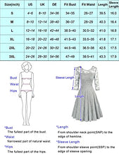 Load image into Gallery viewer, JASAMBAC Womens Dresses for Wedding Guest Vintage Lace Cocktail Dress with Sleeves Navy L