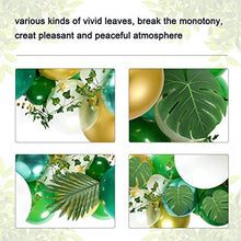 Load image into Gallery viewer, Auihiay 123 Pieces Safari Baby Shower Decorations Jungle Theme Balloons Arch Garland Kit with Lush Green Balloons, Tropical Palm Leaves and Ivy Vines for Safari Party, Wedding, Baby Shower Decorations