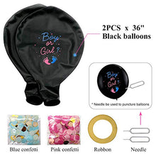 Load image into Gallery viewer, VDSOW Gender Reveal Balloons 36 inch, 2Pcs Large Baby Boy or Girl Latex Balloons with Pink Blue Confetti Needle Coloured Ribbon for Baby Shower Gender Reveal Party Decoration