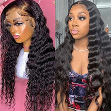 Load image into Gallery viewer, Loose Deep Wave Wig 13X4 Lace Front Wig 30 Inch Human Hair Wigs For Black Women 4X4 Lace Closure Loose Deep Frontal Wig Remy 4x4 Closure Wig 24inch 150 Density