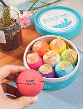Load image into Gallery viewer, Aofmee Bath Bombs Gift Set, 7pcs Fizzies Spa Kit Perfect for Moisturizing Skin, Birthday Valentines Mothers Day Anniversary Christmas Best Gifts Ideas for Women, Mom, Girls, Her, Kids