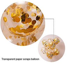 Load image into Gallery viewer, Meowoo Happy Birthday Banner Birthday Bunting with 5 Gold Confetti Latex Balloons Perfect for Birthday Party Decorations - White