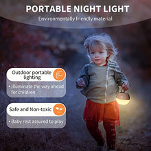 Load image into Gallery viewer, Baby Night Light, Night Light for Toddler, Touch Control, Nursing Light for Baby, Night Lamp for Bedroom, Non-Toxic Material, Waterproof, USB Chargeable, 2700-6500K+RGB 16Million Colors Dimmable