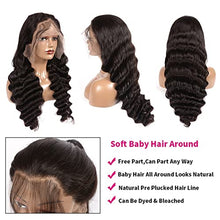 Load image into Gallery viewer, Party Wigs 10-30 Inch Loose Deep Wave Lace Wig Glueless 360 Lace Frontal Wig Pre Plucked 360 Full Lace Wig Remy Hair Brazilian Human Hair Wig for Women Daily Wig
