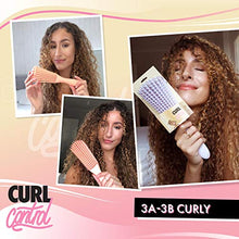 Load image into Gallery viewer, Curl Control - Natural Hair Ez Detangler Brush for Wet Hair Curly Hair Kinky Wavy Hair Coily Hair Textures 3A-4C for all Thick Curly and Afro Hair Curl Patterns (Orange)