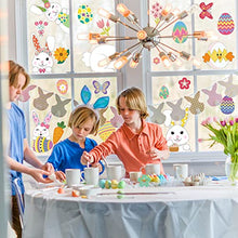 Load image into Gallery viewer, Easter Window Stickers, Easter Decorations 9 Sheets 121 Pcs Easter Stickers Window Easter Bunny Window Clings Pvc Static Stickers, Ideal Easter Gifts for Kids & Adults Used for Home Office Shop Window