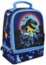 Load image into Gallery viewer, Fringoo - Double Decker Lunch Bag - Dinosaur Design - Lunch Bag for Kids - Lunch Bag with Compartment - Dinosaur Lunch Box, Great School Lunch Bag - Fully Insulated