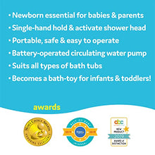 Load image into Gallery viewer, Yookidoo Elephant Baby Bath Shower Head - Gentle Water Pump and Trunk Spout Rinser - Bathtub Toy for Newborn Babies in Tub Or Sink (Turquoise)