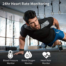 Load image into Gallery viewer, Smart Watch, DIY Fitness Tracker Face Fitness Watch with Calorie Step Counter, Blood Pressure Monitor Heart Rate Monitor Sleep Tracker, for Men Women Activity Trackers 5ATM Waterproof Smartwatch