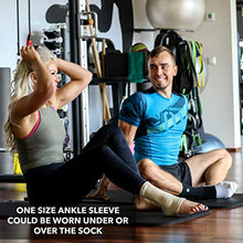 Load image into Gallery viewer, Achilles Tendonitis Brace - Ankle Sleeve for Plantar Fasciitis with Compression Wrap - Ankle Support for Women, Men, Pain, Sprained Ankle, Heel Spur, Arch Support, Swelling, Tendon, Kids (Black)