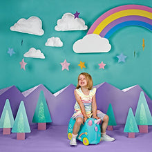 Load image into Gallery viewer, Trunki Children’s Ride-On Suitcase & Kid's Hand Luggage: Una Unicorn (Teal)
