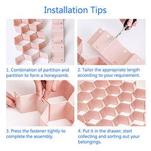 Load image into Gallery viewer, Poeland Drawer Divider Organizer 8pcs DIY Plastic Grid Honeycomb Drawer Divider