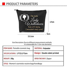 Load image into Gallery viewer, G2TUP Lady Whistledown Merchandise Toiletry Bags Bridgerton Present for Fans I'm Not Lady Whistledown Cosmetic Case (I'm not Lady Whistledown)