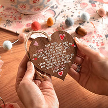 Load image into Gallery viewer, A present for mum | I love you mum present gifts | best mum ever in the world | handmade plaque presents | heart wooden hanging plaques | mother from daughter thank you | christmas