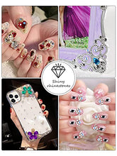 Load image into Gallery viewer, EBANKU 6 Boxes 3D Mix-shape Nail Art Diamonds Rhinestones | Nail pearl Crystals Beads, Big Gem Nail Jewels Studs Metal Rivets for DIY Design Nail Art Decorations
