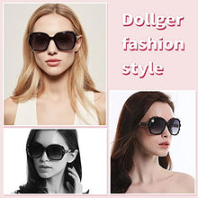Load image into Gallery viewer, 2pcs Women Large Sunglasses, Classic Trend Ladies Sunglasses UV400 Protection Oversized Polarised Sunglasses Sparkling Large Frame Sunglasses for Women