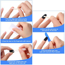 Load image into Gallery viewer, 48 Pieces Matte False Nails Full Cover Coffin Fake Nails Artificial Nail Tips with 2 Pieces Nail Glue 2 Pieces Nail Files and Wooden Stick for Women Nail DIY Art Set (Black)
