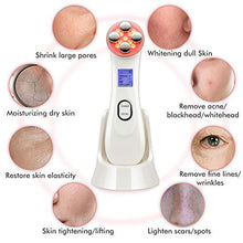 Load image into Gallery viewer, Ultrasonic Face Lifting Machine 5 in 1 Skin Tightening Face Machine LED Light RF EMS Face Device Therapy Wrinkle Remover Facial Machine for Women Anti Aging Skin Rejuvenation Care