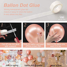 Load image into Gallery viewer, Rorchio 123pcs Rose Gold Balloon Arch Garland Kit with Rose Gold Latex Balloons Confetti Balloons and Mini White Balloons, Balloon Tie and Balloon Tape for Birthday Wedding Baby Shower Party Supplies