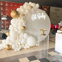 Load image into Gallery viewer, Balloon Arch Kit Garland,Aivatoba Balloons Gold White Confetti Balloons Matellic Latex Helium Ballons Decoration for Baby Shower, Girls Wedding Children Birthday Party Decoration