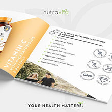 Load image into Gallery viewer, Vitamin C 1000mg – 180 Premium Vegan & Vegetarian Tablets – 6 Month Supply – High Strength Ascorbic Acid – with Added Bioflavonoids & Rosehip – for Normal Immune System – Made in The UK by Nutravita