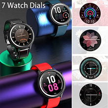 Load image into Gallery viewer, Smart Watch ECG Men, 1.3“ Full Touch Screen Smartwatch Temperature, IP68 Waterproof Women Fitness Tracker with PPG/Heart Rate Monitor Message Notice Pedometer Sleep Monitor for Android iOS Black