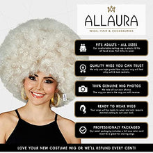 Load image into Gallery viewer, Deluxe 70s Afro Wig Women - Huge Blonde Jumbo Afro Disco Costume Wigs 70's Costumes Accessories.