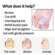 Load image into Gallery viewer, Sumiwish Flanged Toe Spacer, Bunion Corrector (Mixed Size), Silicone Toe Separators to Fight Bunion, Overlapping Toe | L & S Size - The Better Choice |
