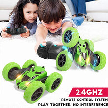 Load image into Gallery viewer, DDiswoee&Diswoe Remote Control Car RC Cars Stunt Car Toy, 4WD 2.4Ghz Remote Control Car Double Sided Rotating Vehicles 360° Flips with Headlights, Kids Toy Cars for Boys & Girls Birthday Christmas