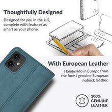 Load image into Gallery viewer, Snakehive Vintage Wallet for Apple iPhone 11 || Real Leather Wallet Phone Case || Genuine Leather with Viewing Stand & 3 Card Holder || Flip Folio Cover with Card Slot (Teal)