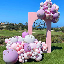Load image into Gallery viewer, Balloon Garland Arch Kit, 170Pcs Macaron Balloon Garland Kit Including Purple, Pink, Orange Latex balloons, Balloon Garland Backdrop for Baby Shower,Birthday Party,Jungle Safari Party Decoration.