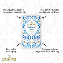 Load image into Gallery viewer, Pukka Herbs | Feel New Organic Herbal Tea | Fennel, Cardamon and Turmeric | Perfect For Feeling Good | 4 packs | 80 Sachets