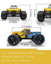Load image into Gallery viewer, Remote Control Car 1/16 RC Cars 50km/h Off Road RC Cars for Adults, 4WD High Speed Monster Truck, Radio Controlled Car Race Buggy Car for Children and Boys - Yellow 162