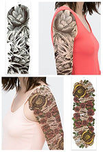 Load image into Gallery viewer, Fashion Temporary Tattoo Transfer Stickers - 8 Sheets Large Size Tattoo Body Stickers for Man & Women Waterproof Removeable Non-Toxics & Safe for All Skin (Set.3)
