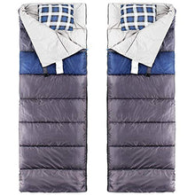 Load image into Gallery viewer, ACTIVE FOREVER Double Sleeping Bag for Adults & Children, Autumn Winter Season, Comfortable Warm Lightweight, Essential for Outdoor