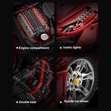 Load image into Gallery viewer, WEEGO 3187Pcs Technic Sports Car 1:8 2.4Ghz Remote Control Racing Car Supercar Model Kit for Ferrari 488 Pista, Construction Building Blocks Compatible with LEGO Technic