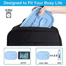 Load image into Gallery viewer, Bento Box Kids Lunch Containers for Kids with 4 Compartments Kids Bento Lunch Box Microwave Safe (Flatware Included,Light Blue)