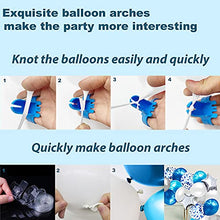 Load image into Gallery viewer, iZoeL Blue Balloon Arch Kit for Boys Girls Men Women -Baby Shower Birthday Party Decorations Supplies - with Tape Strips Tie Tools Flower Clips Star Confetti Balloons Garland