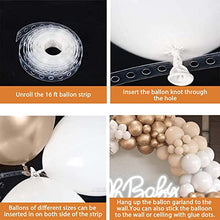 Load image into Gallery viewer, DUGEHO Balloon Arch Kit, Sand White and Gold Balloons , 132 PCS Balloon Arch Garland Kit,Metal Balloons for Christmas Decorations Birthday Wedding Anniversary Party Graduation