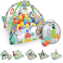 Load image into Gallery viewer, Bright Starts, 5-in-1 Your Way Ball Play Activity Gym and Ball Pit with 40 Balls - Totally Tropical, Play Gym with 20+ Minutes of Lights and Music, 7 Detachable Activity Toys, Ages Newborn +