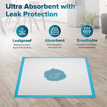 Load image into Gallery viewer, PetCellence Puppy Training Pads 30 Pack - 60cm x 60cm Premium Super Absorbent Large Puppy Pads for Dog Toilet Wee Wee Mats, 6 Layers Dog Pee Pad with Adhesive Sticky Tabs