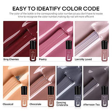 Load image into Gallery viewer, Modelones Gel Nail Polish Set, Brown Pink Nude Gray 7 Colors Soak off All Seasons Nail Polish Modern Nail Art Salon Birthday Mother's Day Gifts Nail Gel Manicure Set 6ML