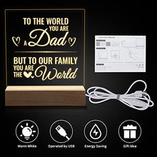 Load image into Gallery viewer, Gifts for Daddy, KAAYEE The Best Dad Gifts Desk Night Light, Dad Birthday Gifts Presents, Dad Gifts from Son and Daughter, Fathers Day Dad Gifts (to dad)