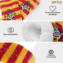 Load image into Gallery viewer, Harry Potter Fluffy Slipper Socks - Gryffindor Deluxe Knitted Winter Warm Fleece Lined Chunky Slipper Bed Socks Ladies Non Slip for Boys, Girls, Men, Women Size 5 to 8 - Great Stocking Fillers