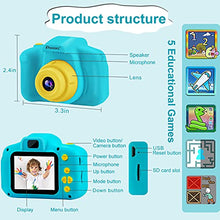 Load image into Gallery viewer, PROGRACE Kids Camera Boys & Girls Toys - Children Digital Camera for Kids Age 3 4 5 6 7 8 9 10 Year Old Birthday Boys Gifts Kids Camcorder Camera Toddler Video Recorder 1080P 2Inch Blue